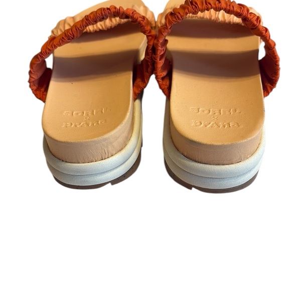 Sorel X prAna Roaming Two Strap Slide Sandal Size 9 Red Cream Comfort - Picture 5 of 10
